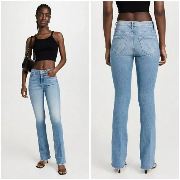 💕MOTHER💕 The Insider Sneak Fray Jeans ~ Love On The Beat 31 NWOT